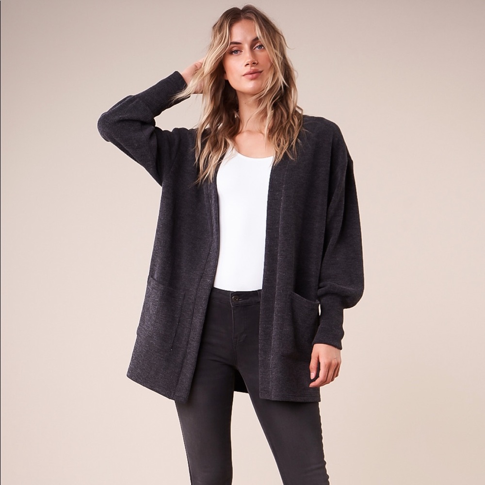🆕sold out❌NWT CHARCOAL CARDIGAN